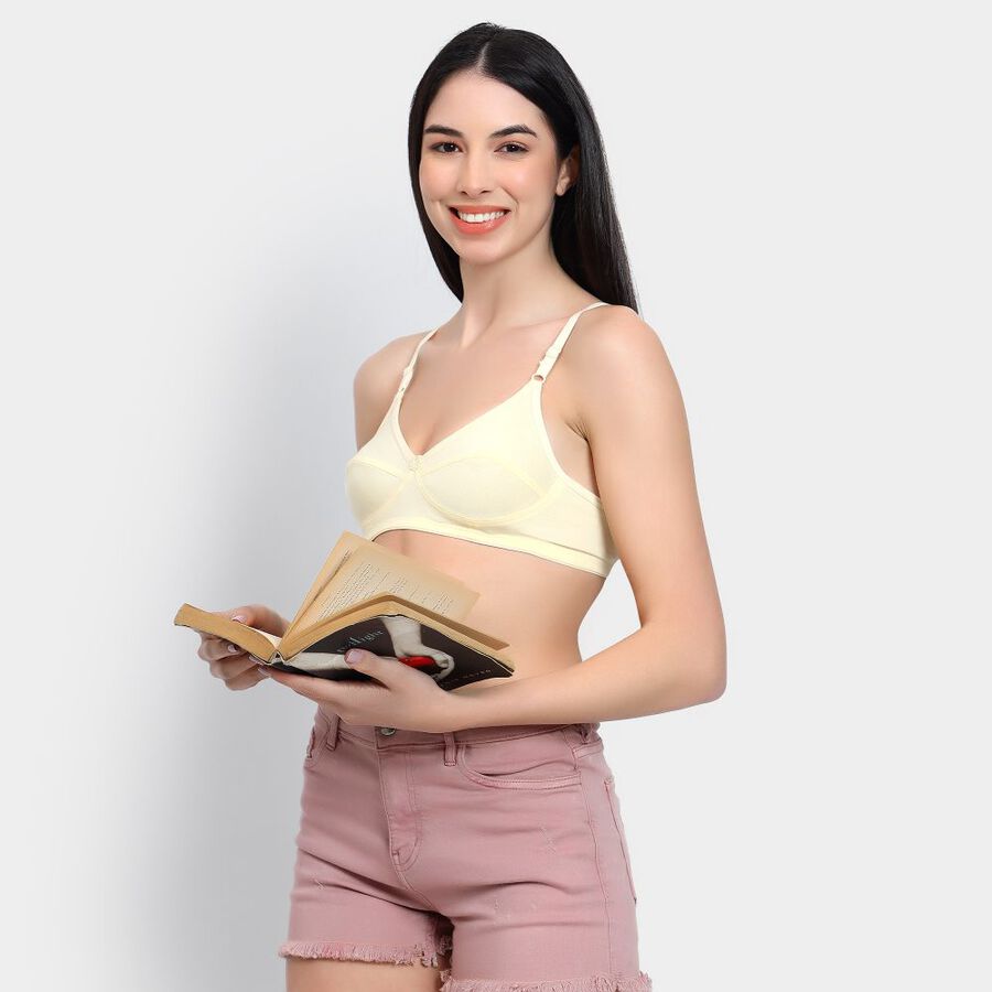 Ladies' Non-Padded Bra, पीला, large image number null